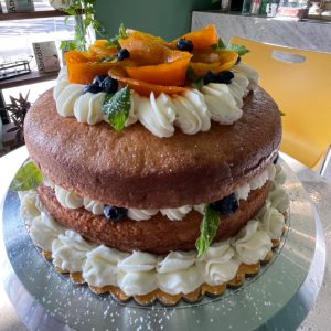 7", 2 LAYER ORANGE LEMON CAKE